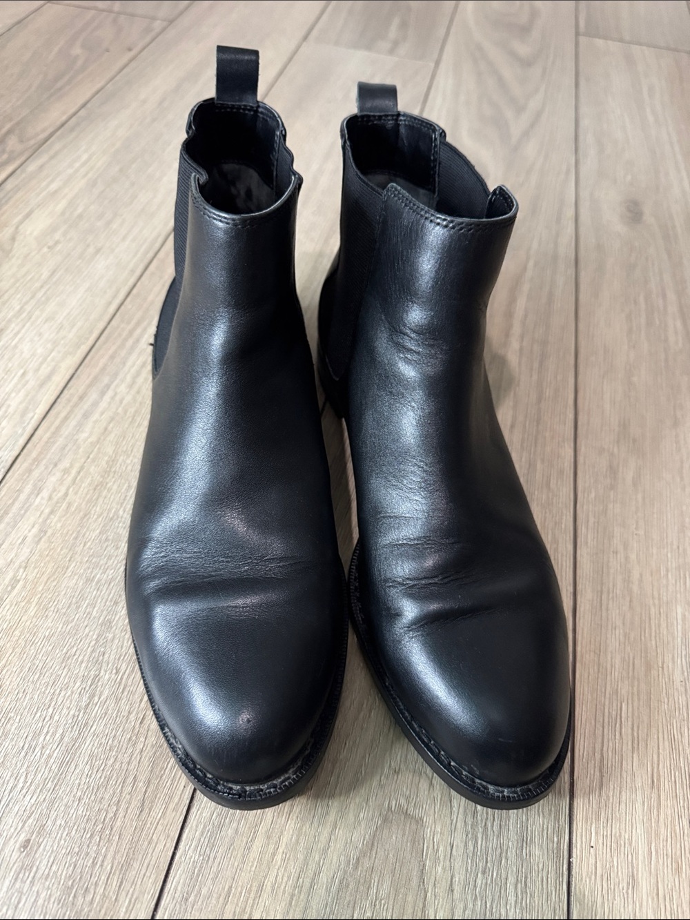 Ralph Lauren Classic Black Leather Boots